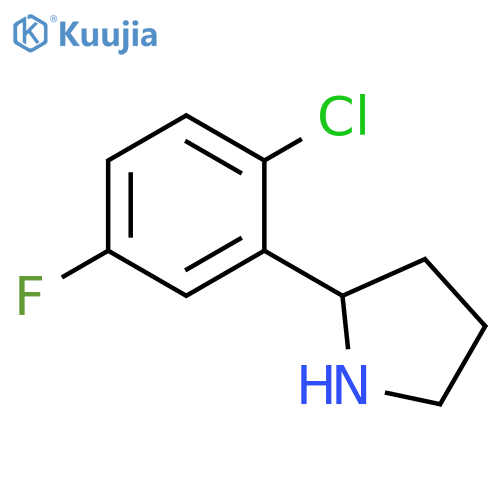 2-(2-chloro-5-fluorophenyl)pyrrolidine structure