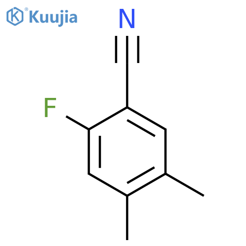 4,5-Dimethyl-2-fluorobenzonitrile structure