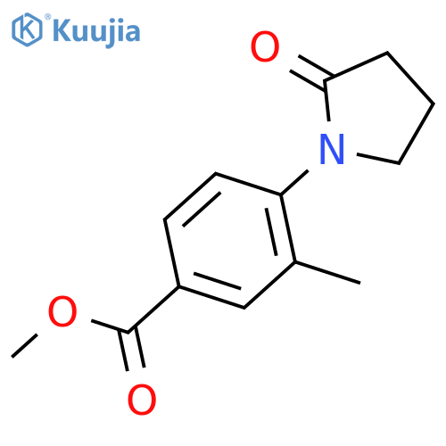 Methyl 3-methyl-4-(2-oxopyrrolidin-1-yl)benzoate structure