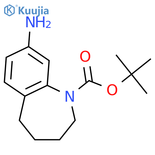 tert-Butyl 8-amino-2,3,4,5-tetrahydro-1H-benzo[b]azepine-1-carboxylate structure