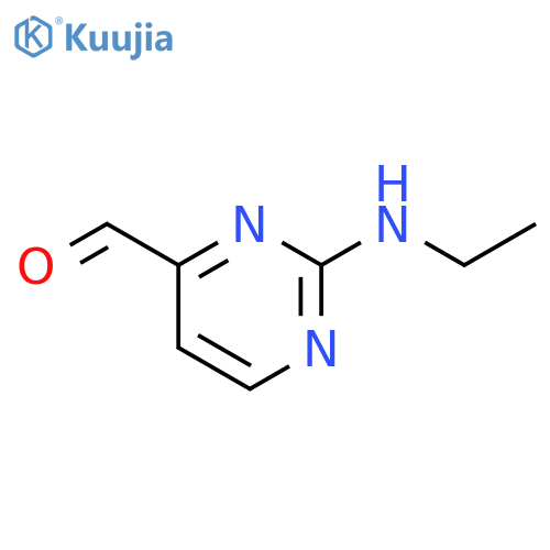 2-(Ethylamino)pyrimidine-4-carbaldehyde structure