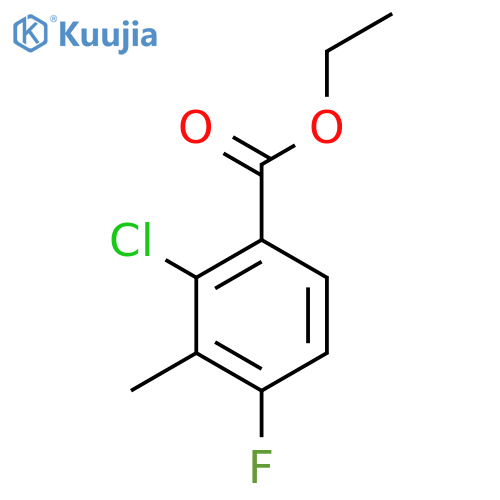 Ethyl 2-chloro-4-fluoro-3-methylbenzoate structure