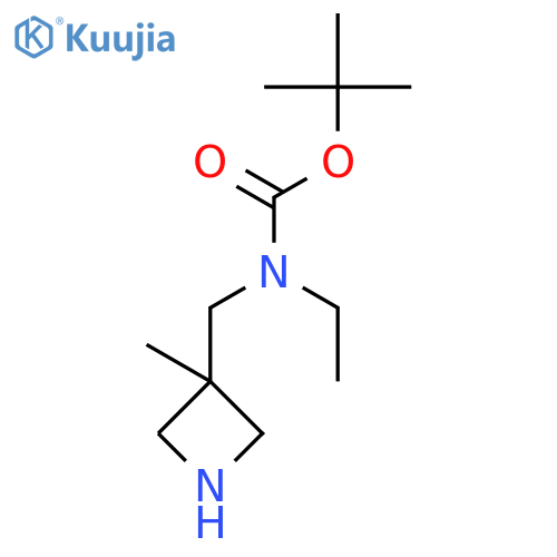 Ethyl-(3-methyl-azetidin-3-ylmethyl)-carbamic acid tert-butyl ester structure