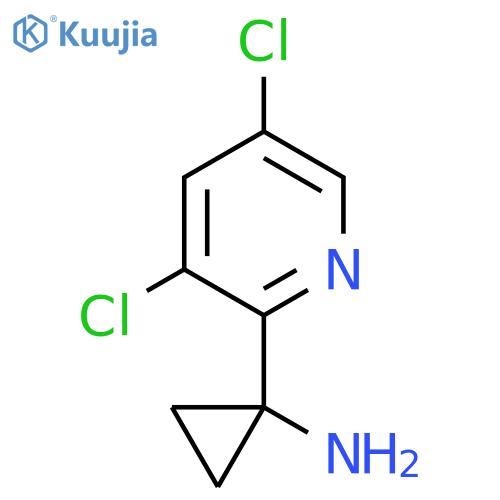 1-(3,5-Dichloropyridin-2-yl)cyclopropan-1-amine structure