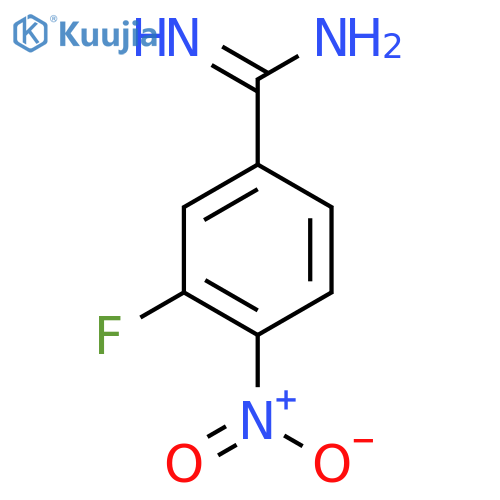 3-fluoro-4-nitrobenzene-1-carboximidamide structure