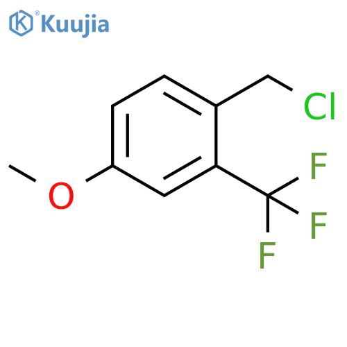 1-(chloromethyl)-4-methoxy-2-(trifluoromethyl)benzene structure