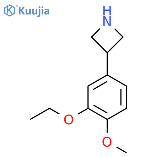 3-(3-ethoxy-4-methoxyphenyl)azetidine structure