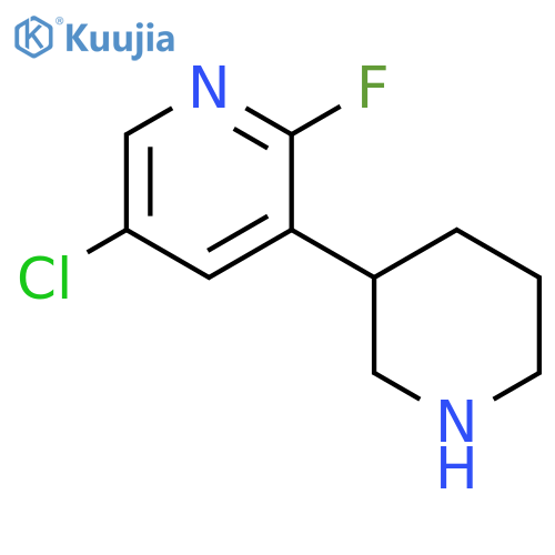 5-chloro-2-fluoro-3-(piperidin-3-yl)pyridine structure