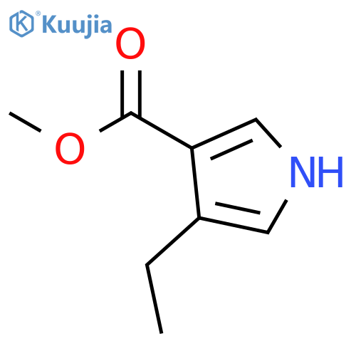 Methyl 4-ethyl-1H-pyrrole-3-carboxylate structure