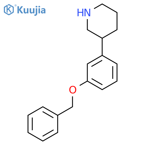 3-3-(benzyloxy)phenylpiperidine structure