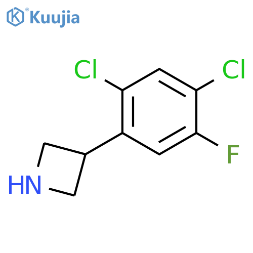 3-(2,4-dichloro-5-fluorophenyl)azetidine structure