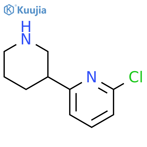 2-chloro-6-(piperidin-3-yl)pyridine structure