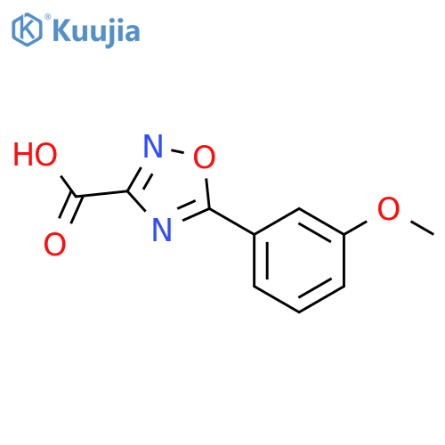 5-(3-methoxyphenyl)-1,2,4-oxadiazole-3-carboxylic acid structure
