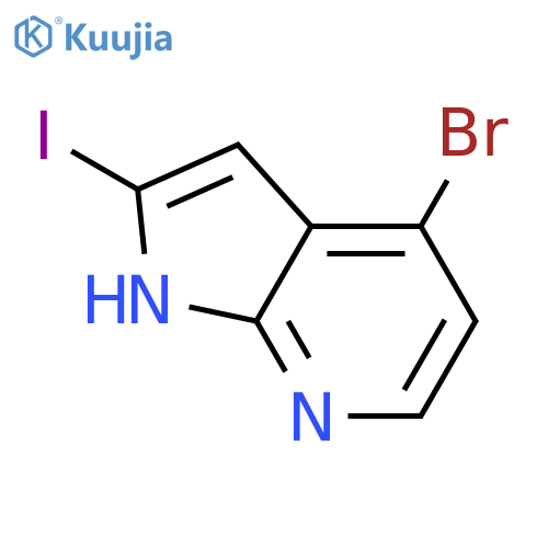 4-bromo-2-iodo-1H-pyrrolo[2,3-b]pyridine structure