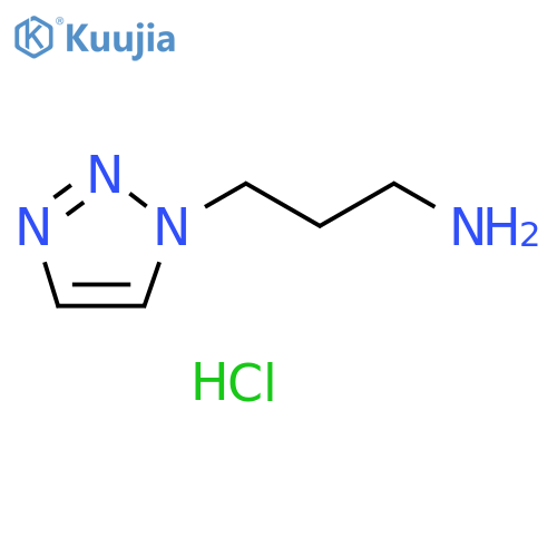 3-(1H-1,2,3-triazol-1-yl)propan-1-amine hydrochloride structure
