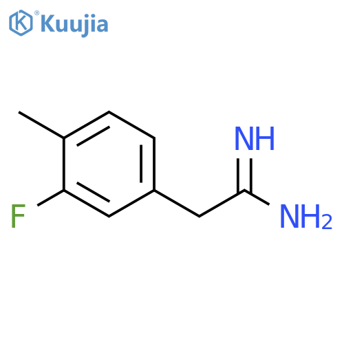 2-(3-fluoro-4-methylphenyl)ethanimidamide structure