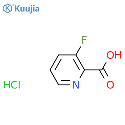 3-fluoropyridine-2-carboxylic acid hydrochloride structure