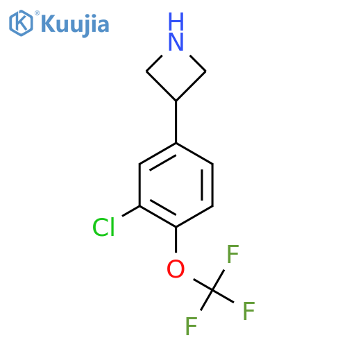 3-3-chloro-4-(trifluoromethoxy)phenylazetidine structure