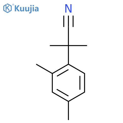 2-(2,4-dimethylphenyl)-2-methylpropanenitrile structure
