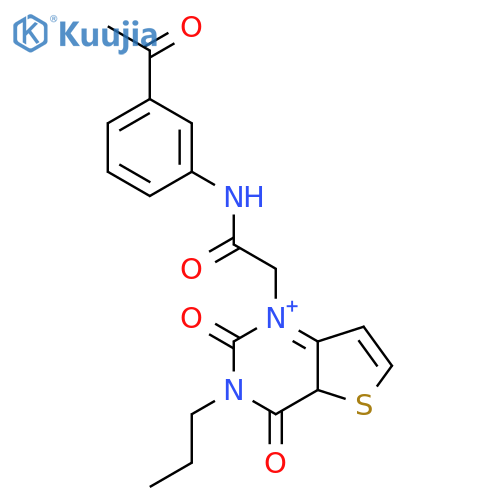 N-(3-acetylphenyl)-2-{2,4-dioxo-3-propyl-1H,2H,3H,4H-thieno[3,2-d]pyrimidin-1-yl}acetamide structure