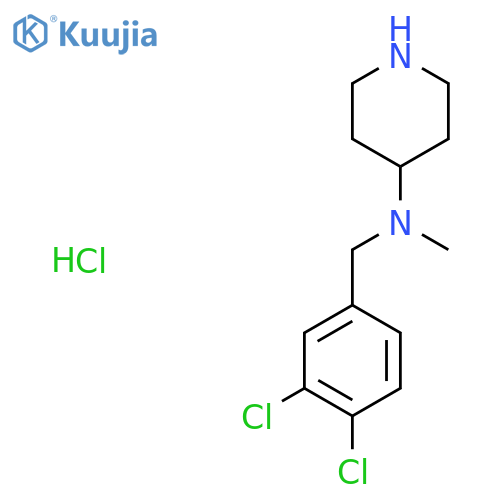 (3,4-Dichloro-benzyl)-methyl-piperidin-4-yl-amine hydrochloride structure