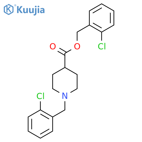 1-(2-Chloro-benzyl)-piperidine-4-carboxylic acid 2-chloro-benzyl ester structure