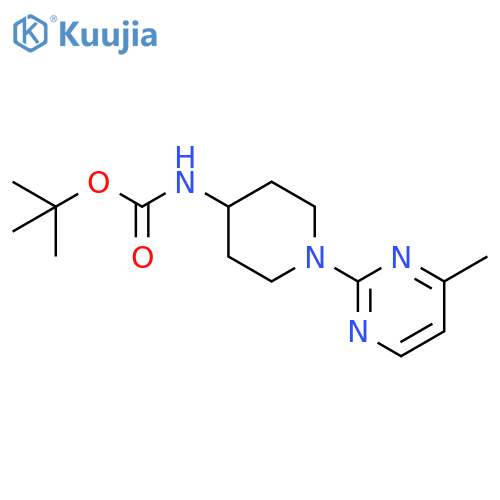 [1-(4-Methyl-pyrimidin-2-yl)-piperidin-4-yl]-carbamic acid tert-butyl ester structure