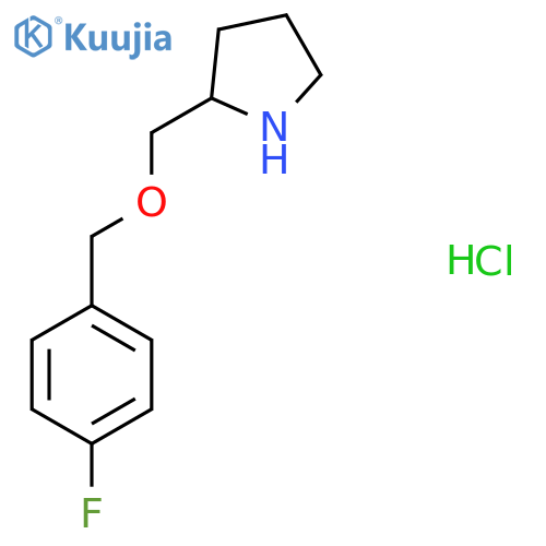 2-(4-Fluoro-benzyloxymethyl)-pyrrolidine hydrochloride structure