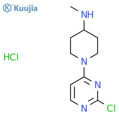 [1-(2-Chloro-pyrimidin-4-yl)-piperidin-4-yl]-methyl-amine hydrochloride structure