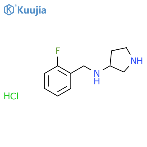 (2-Fluoro-benzyl)-pyrrolidin-3-yl-amine hydrochloride structure