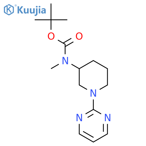 Methyl-(1-pyrimidin-2-yl-piperidin-3-yl)-carbamic acid tert-butyl ester structure