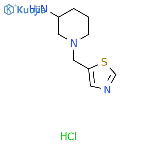 1-Thiazol-5-ylmethyl-piperidin-3-ylamine hydrochloride structure