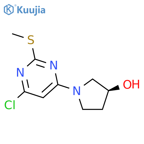 (S)-1-(6-Chloro-2-(methylthio)pyrimidin-4-yl)pyrrolidin-3-ol structure