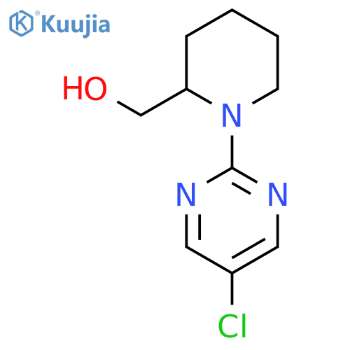 [1-(5-Chloro-pyrimidin-2-yl)-piperidin-2-yl]-methanol structure