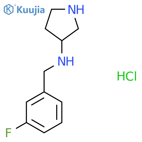 (3-Fluoro-benzyl)-pyrrolidin-3-yl-amine hydrochloride structure