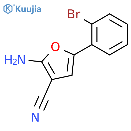 2-Amino-5-(2-bromophenyl)furan-3-carbonitrile structure