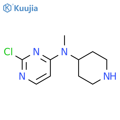 2-chloro-N-methyl-N-(piperidin-4-yl)pyrimidin-4-amine structure