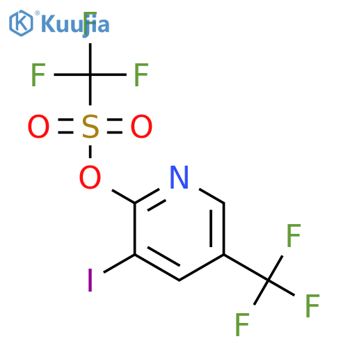 3-Iodo-5-(trifluoromethyl)pyridin-2-yl trifluoromethanesulfonate structure