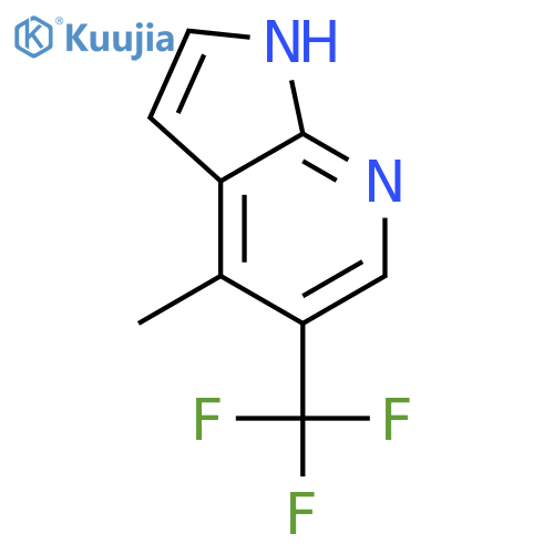4-Methyl-5-(trifluoromethyl)-1H-pyrrolo2,3-bpyridine structure
