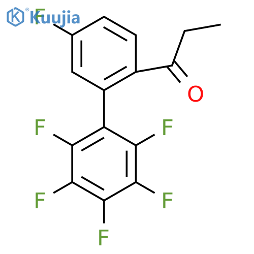 1-(5,2',3',4',5',6'-Hexafluoro-biphenyl-2-yl)-propan-1-one structure