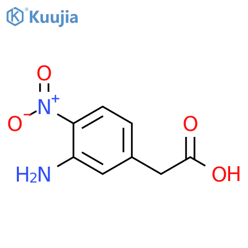 2-(3-amino-4-nitrophenyl)acetic acid structure