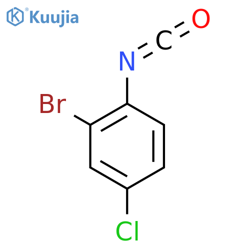 2-bromo-4-chloro-1-isocyanatobenzene structure
