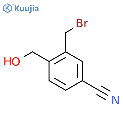 2-(Bromomethyl)-4-cyanobenzyl alcohol structure