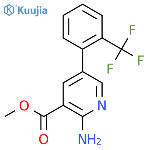 Methyl 2-amino-5-(2-(trifluoromethyl)phenyl)nicotinate structure