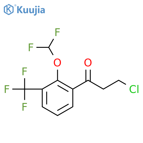 3-Chloro-2'-(difluoromethoxy)-3'-(trifluoromethyl)propiophenone structure
