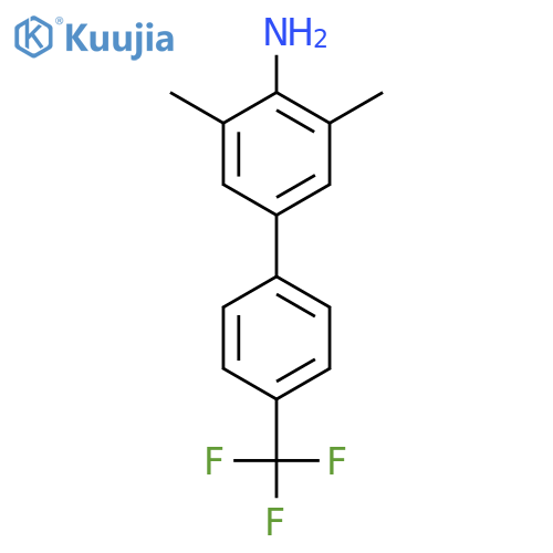 4-Amino-3,5-dimethyl-4'-(trifluoromethyl)biphenyl structure