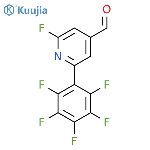 2-Fluoro-6-(perfluorophenyl)isonicotinaldehyde structure