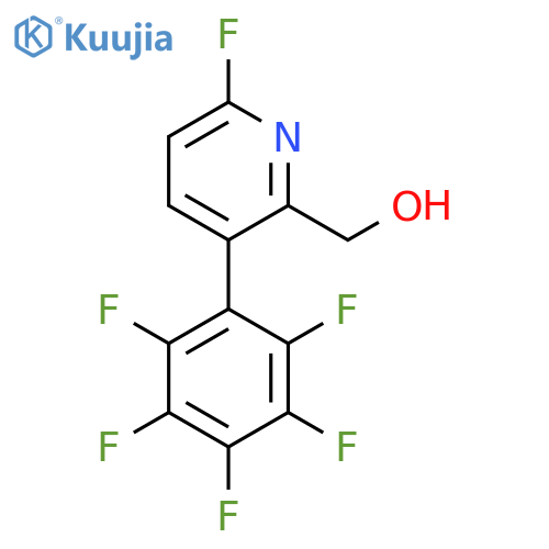 6-Fluoro-3-(perfluorophenyl)pyridine-2-methanol structure