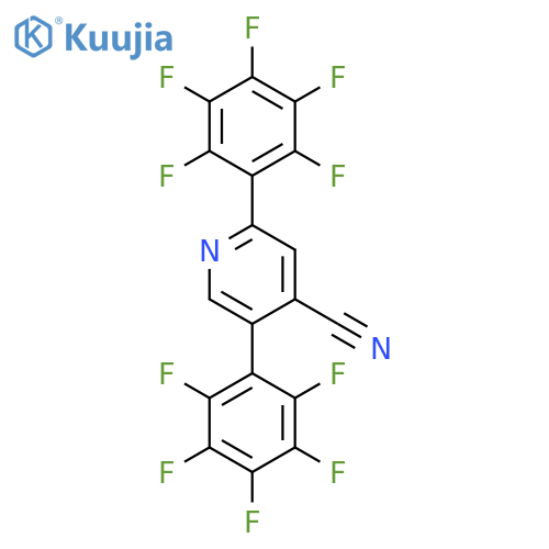 2,5-Bis(perfluorophenyl)isonicotinonitrile structure