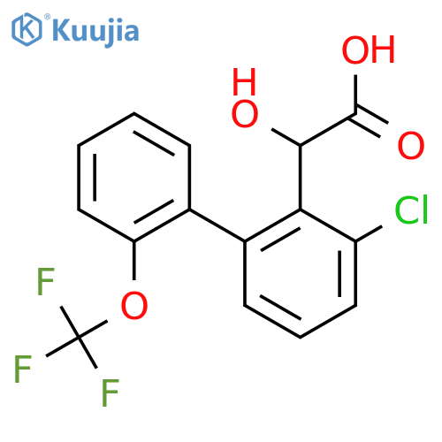 (3-Chloro-2'-(trifluoromethoxy)biphenyl-2-yl)-hydroxyacetic acid structure